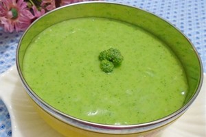 Cháo ăn dặm bông cải xanh thịt bò 5